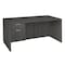 Regency Legacy Single Pedestal Desks, 35 D X 29 H, 71 W X Wood, Ash Grey LSP7135AG - alternate 1